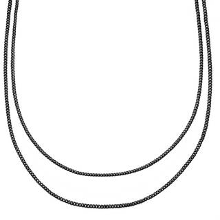 Rico Sort Dobbelt Halskæde