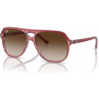 Ray - Ban Børn RJ9096S JUNIOR BILL 715413 Solbriller Acetat Rød Brun Firkantet Normal Skygge
