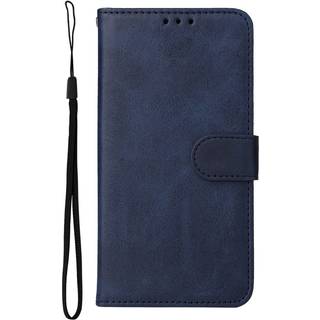 Xiaomi Poco F4 Læder Flip Cover m. Pung & Strop - Blå
