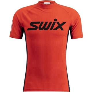Swix Men's Roadline RaceX Short Sleeve Fiery Red/Dark Navy, XL