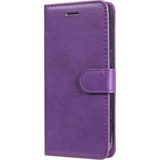 iPhone 15 Pro Max Læder Flip Cover m. Pung og Strop - Lilla