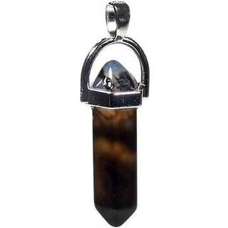 BLACK ONYX FACETSLEBET SPIDS VEDHÆNG - Vedhæng - YOGO & YOGINI - StudioBuus