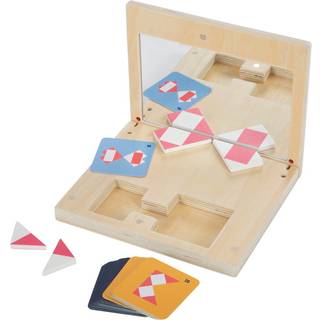 Small Foot Wooden Symmetry Game with Mirror Educational