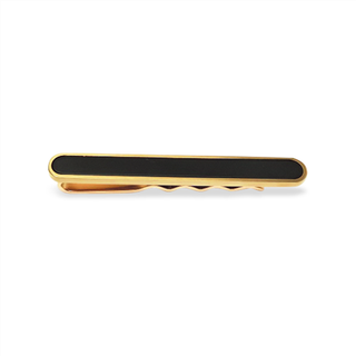 Scrouples Rustfri Stål Slipseholder med Onyx 801601
