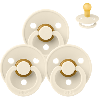 BIBS Rund Colour Sut - Sampak - 3 stk. - Str. 1 - Ivory