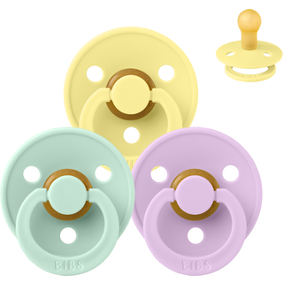 BIBS Rund Colour Sut - Sampak - 3 stk. - Str. 1 - Spring Break