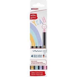 Fasermaler Set Edding 1200 Glitter