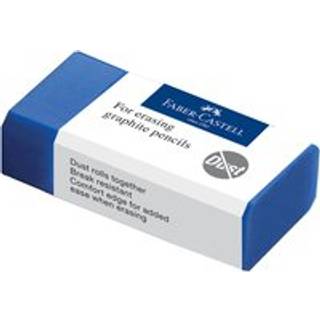 Faber-Castell: Smuldfri viskelæder - blå