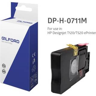 Gilford Blæk Magenta 711, 29ml - Dj T120 - Cz131a