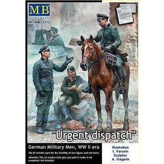 Urgent Dispatch. German Military Men, WWII era