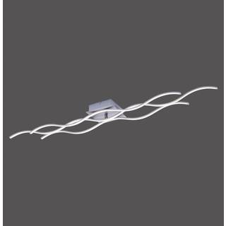 LED-loftslampe Wave 3.000K 139,5x16cm stål