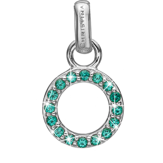GREEN CZ CIRCLE 10 MM