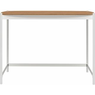 Skrivebord i Walnut Look og Stel i Metal White