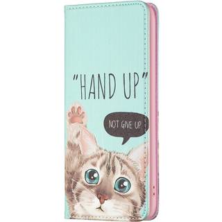iPhone 14 Pro Max Læder Cover m. Pung & Ståfunktion - Kat