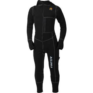 Aclima Kids' Warmwool Overall Jet Black, 150 cm