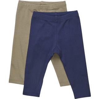Minymo Børne Leggings i økologisk bomuld - Dark Navy - 56