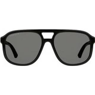 Gucci Unisex GG1188S 001 Solbriller Acetat Sort Grå Firkantet Polariseret