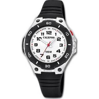Calypso K5758/6 Kinder- und Jugend-Armbanduhr Schwarz/Weiß 10 bar