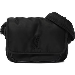 Saint Laurent Niki Small leather-trimmed messenger bag - black - One Size