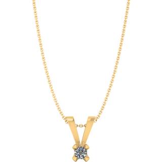 14KT GULD VEDH. M. DIAMANT 0,10 CARAT