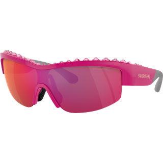 Swarovski SK6014 10376Q 138 Solbriller Kvinder Lyserød - Pink With Gems - 138mm