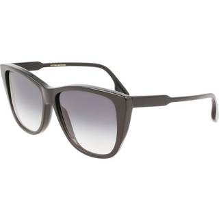 Victoria Beckham Kvinde VB639S 001 Solbriller Plast Sort Grå Cat Eye Fotokromatisk