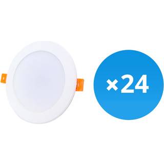 Fordelspakke 24x LED downlight 12W 1080lm 120D - 840 kold hvid | erstatter 1x18W