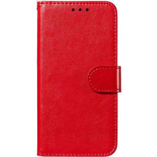 Xiaomi Redmi 12C Læder Flip Cover m. Pung og Strop - Rød