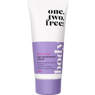 One.two.free! Hudpleje Kropspleje 48h Deodorant Cream 60 ml (1.700,00 kr / 1 l) - 60 ml