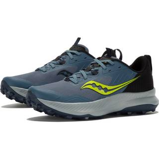 Saucony Blaze TR Trail Running Shoe Men - Blue, Neon Yellow, Size 9.5 - blue