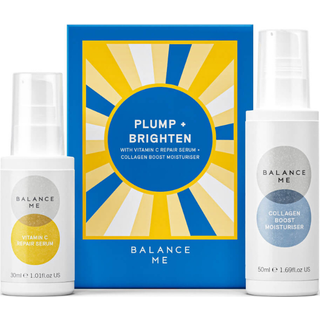 Balance Me Gift Set Plump Lysen C -vitamin Reparation Serum Collagen Boost Ultimate Holiday Skin Lysening Kit Natural/Vegansk hudpleje 2 Produkt