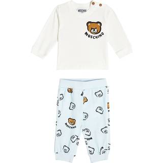 Moschino Kids Baby printed cotton sweatshirt and sweatpants set - multicoloured - M 24