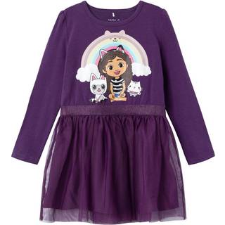 Name It Plum Purple Kjole Gabby&#39;s Dollhouse