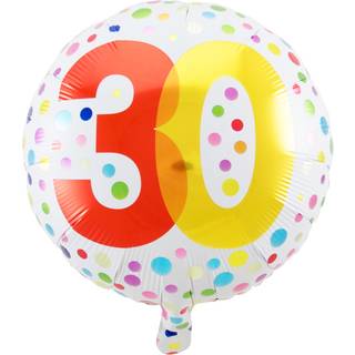 Folienballon Konfetti 30. Geburtstag