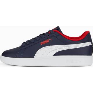 Puma Smash 3.0 Leather Sneakers Youth, Blue, Size 35.5, Shoes - Red - 35.5