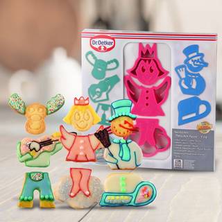 Udstiksforme til børn med 3 forskellige figurer, Dr. Oetker