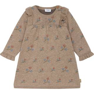 Hust&Claire Dona Kjole Sand Melange 68 cm  Beige  68 cm  kvinde