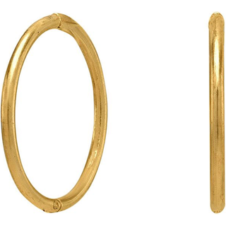 Siersbøl - Guld creoler Ø15 i 14kt. guld