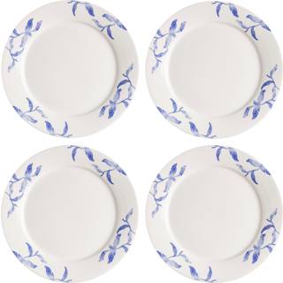 Scandi Living Havspil tallerken 28 cm, 4 stk. blå-hvid