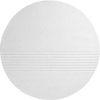 Woud Kyoto Rundt Guldtæppe 250 Off White
