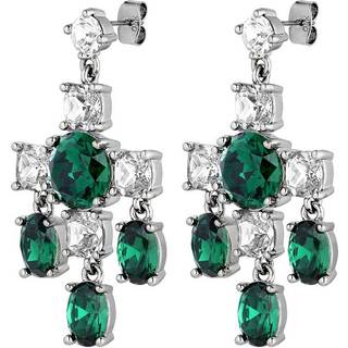 DYRBERG/KERN LEONORA ØRERING 430072 (Silver, Green, ONESIZE)