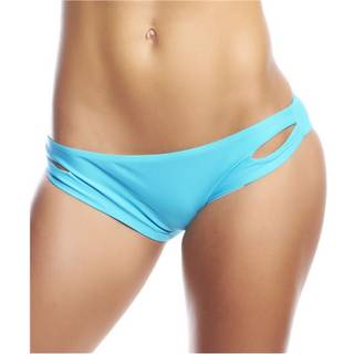 Hot Anatomy Bikini Stripes Pant - Turquoise - Small