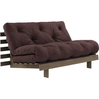 Roots 140 Sovesofa Fra Karup Design i Massiv FSC Fyrretræ | Japandi - Carob Brown - 715 Brown