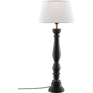 PR Home bordlampe Doris Omera hvid/sort 64 cm stof/træ