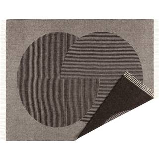 NJRD Circles uldplaid 130x185 cm Brun
