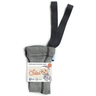 Silly Silas Wooly Fodsløse Strømpebukser Granite Grey 2-3 Y  Grå  2-3 år  Unisex