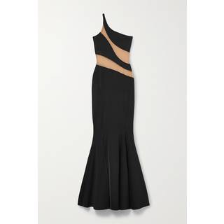 Norma Kamali Fishtail halterneck gown - black - L