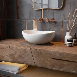 Tvättställ Kallsjö Oval Vit Blank 40 cm