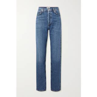 Agolde 90's Pinch Waist Long high-rise straight jeans - blue - XS-S