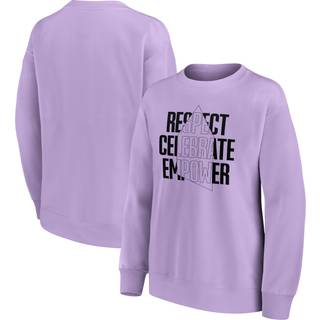 Fanatics Oversized Lilla Everton EITC Respect Celebrate Empower Graphic Crew Sweatshirt DameMiddel